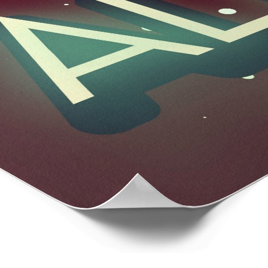 Affiche d'art spatial Alpha Centauri (Coin)