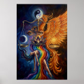 Affiche d'art spirituel Phoenix & Lotus (Devant)