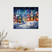 Affiche d'art sur la scène de Noël (Cuisine)