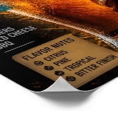 Affiche d'art sur l'association de bière houblonné (Coin)