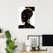 Affiche d'art sur les femmes africaines (Bureau à domicile)