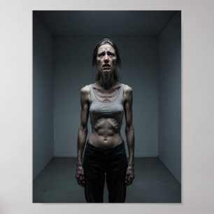 Affiche d'art sur les troubles alimentaires « Frag