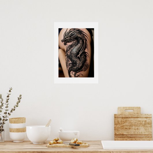 affiche d'art tatouage (Cuisine)