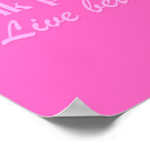 Affiche d'art Think Pink Wall (Coin)