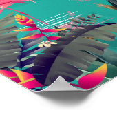 affiche d'art tropical flamand (Coin)