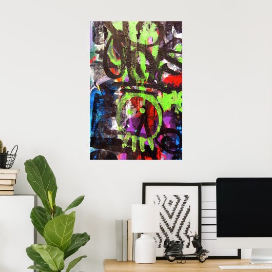 affiche d'art urbain (Bureau à domicile)