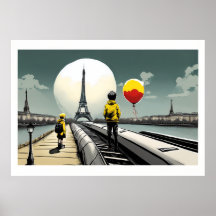 Affiche d'art urbain contemporain
