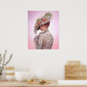 Affiche d'art Victorian Lady Decor Portrait (Cuisine)