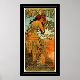 Affiche d'art vintage Alphonse Mucha