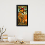 Affiche d'art vintage Alphonse Mucha (Cuisine)