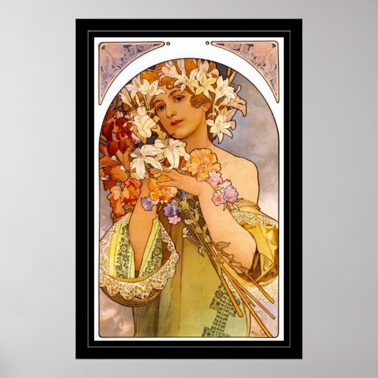 Affiche d'art vintage Alphonse Mucha (Devant)