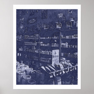 Affiche d'art vintage en Stock