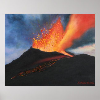 Affiche d'art Volcano