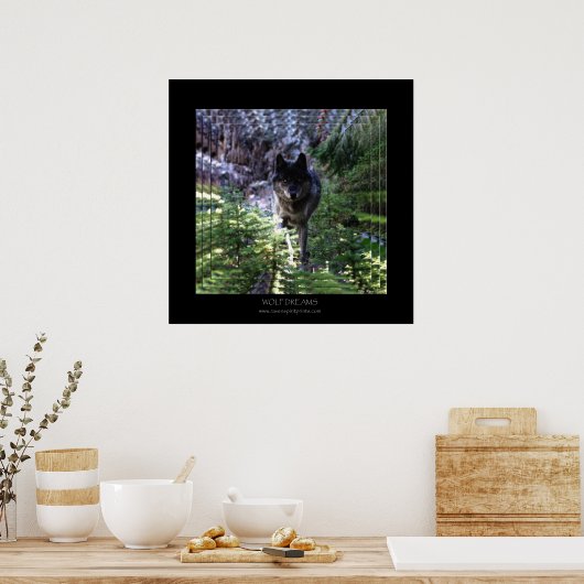 Affiche d'art WOLF RÊVES (Cuisine)
