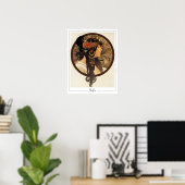 Affiche d'art Zedign d'Alphonse Mucha #401 (Bureau à domicile)
