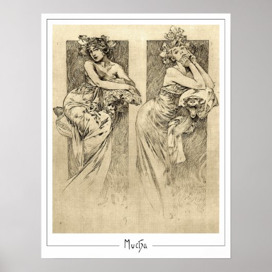 Affiche d'art Zedign d'Alphonse Mucha #49 (Devant)