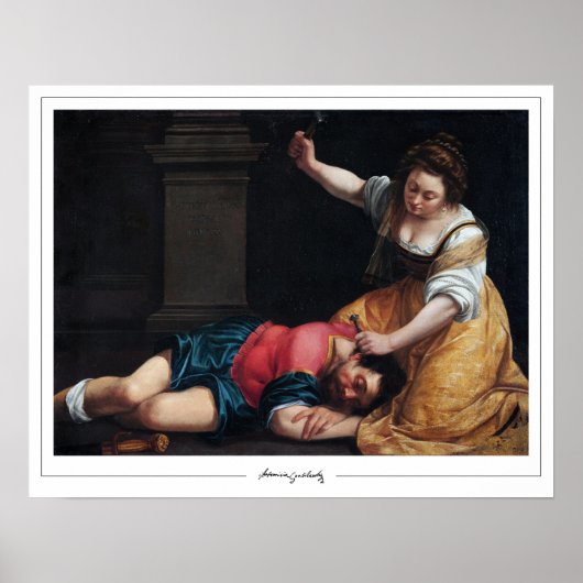 Affiche d'art Zedign d'Artemisia Gentileschi #14 (Devant)