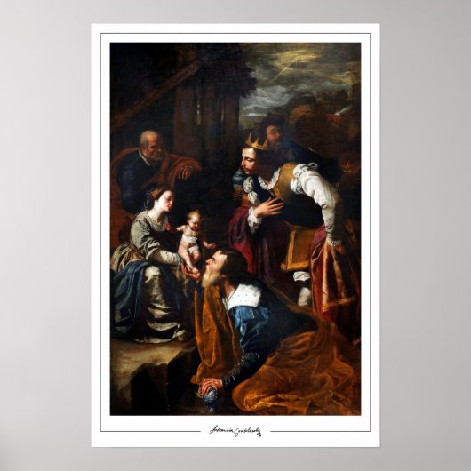 Affiche d'art Zedign d'Artemisia Gentileschi #83 (Devant)