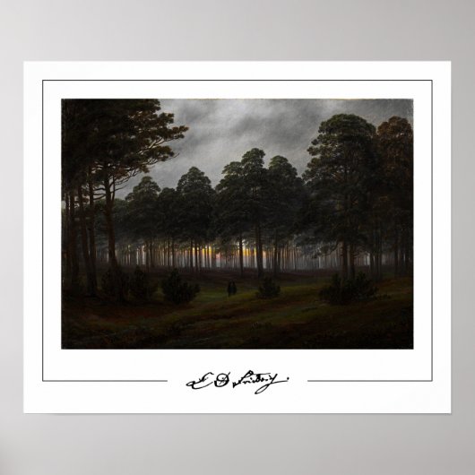 Affiche d'art Zedign de Caspar David Friedrich #72 (Devant)