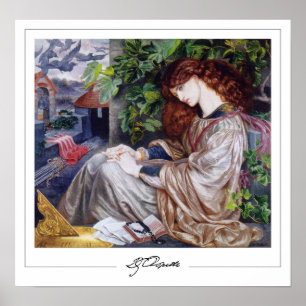 Affiche d'art Zedign de Dante Gabriel Rossetti #1