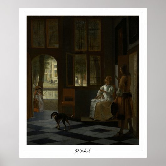 Affiche d'art Zedign de Pieter de Hooch #1 (Devant)