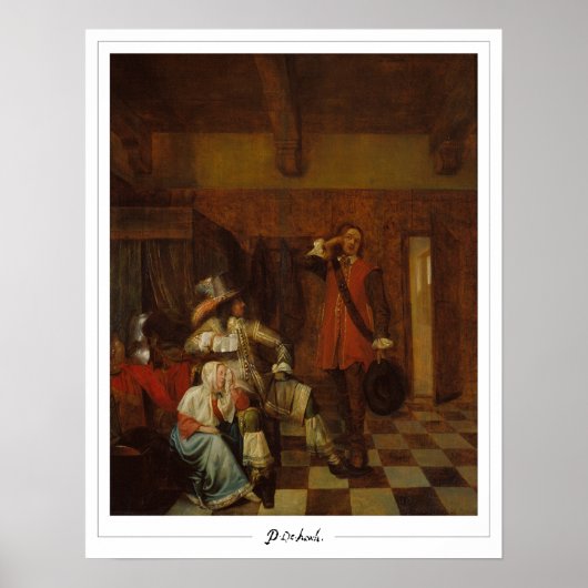 Affiche d'art Zedign de Pieter de Hooch #10 (Devant)