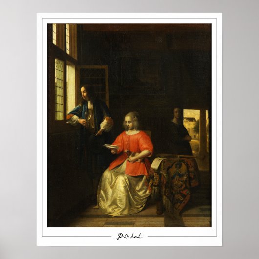 Affiche d'art Zedign de Pieter de Hooch #117 (Devant)