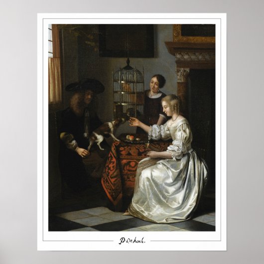 Affiche d'art Zedign de Pieter de Hooch #127 (Devant)