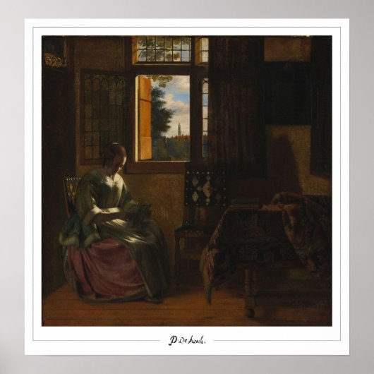 Affiche d'art Zedign de Pieter de Hooch #150 (Devant)