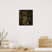 Affiche d'art Zedign de Pieter de Hooch #97 (Cuisine)