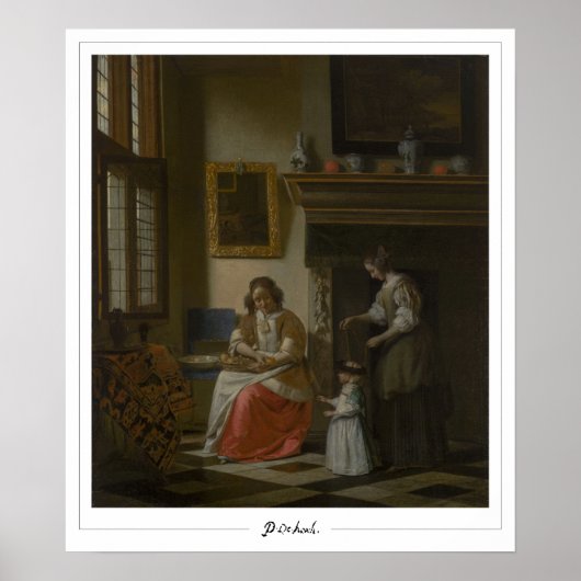 Affiche d'art Zedign de Pieter de Hooch #97 (Devant)