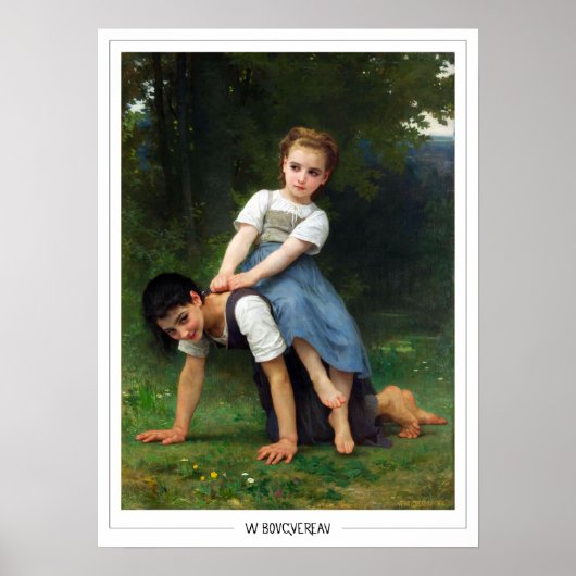 Affiche d'art Zedign de William-Adolphe Bouguereau (Devant)