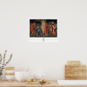 Affiche d'art Zedign d'Edward Burne-Jones #3 (Cuisine)