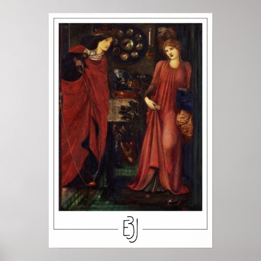 Affiche d'art Zedign d'Edward Burne-Jones #5 (Devant)