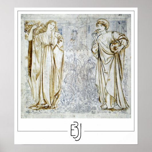 Affiche d'art Zedign d'Edward Burne-Jones #92 (Devant)