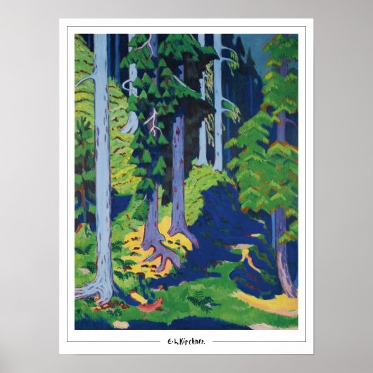 Affiche d'art Zedign d'Ernst Ludwig Kirchner #413 (Devant)