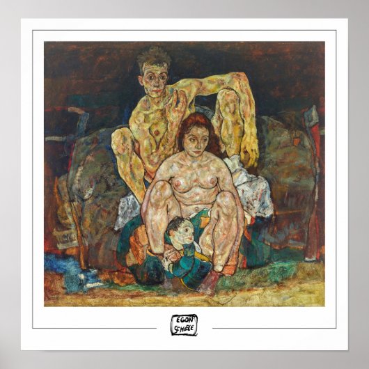Affiche d'art Zedign Egon Schiele #17-2 (Devant)