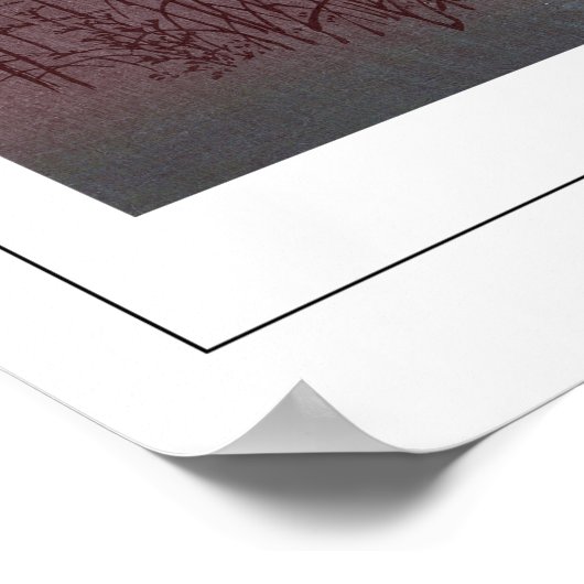 Affiche d'art Zedign Utagawa Hiroshige #100 (Coin)