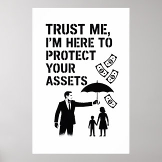 Affiche d'assurance d'art de rue – Pro financier m