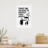 Affiche d'assurance d'art de rue – Pro financier m (Cuisine)