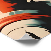 Affiche d'astronaute Chow Chow, Impression rétro C (Coin)