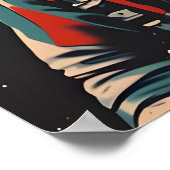 Affiche d'astronaute de poulet, Impression rétro d (Coin)