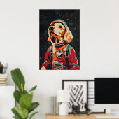 Affiche d'astronaute English Cocker Spaniel, Angla (Bureau à domicile)