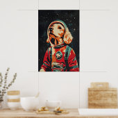 Affiche d'astronaute English Cocker Spaniel, Angla (Cuisine)