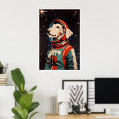 Affiche d'astronaute Irish Wolfhound, Irish Wolfho (Bureau à domicile)