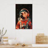 Affiche d'astronaute Shar-Pei chinois, Shar Pei Ré (Cuisine)