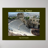 Affiche d'Athènes, Grèce (Devant)