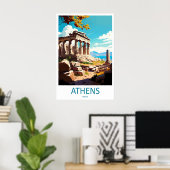 Affiche d'Athènes Parc national de ski de ParkVint (Bureau à domicile)