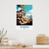Affiche d'Athènes Parc national de ski de ParkVint (Cuisine)