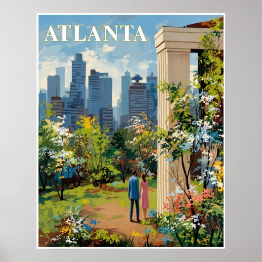 Affiche d'Atlanta, Géorgie (Devant)